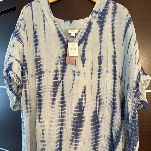 Pure Jill Tie Dyed Crinkle Gauze Tunic - Picture 6 of 8